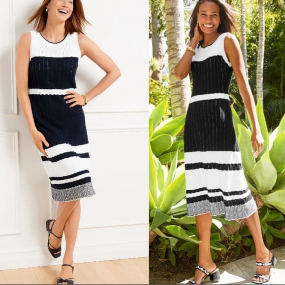 Talbots Dresses & Skirts - Talbots Pointelle Stitch Sweater Dress